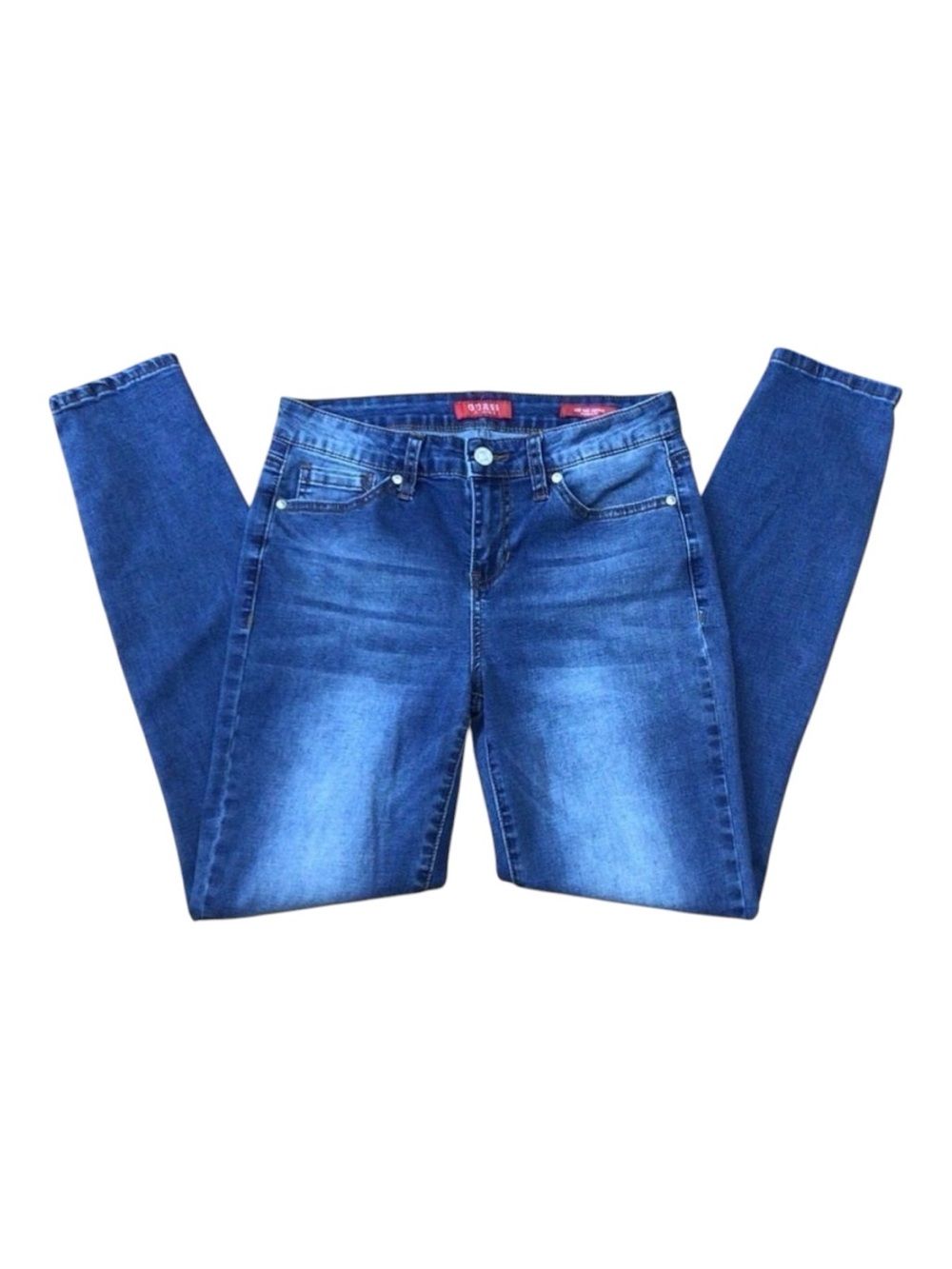 GUESS mid rise skinny Melanie fit blue denim size 26